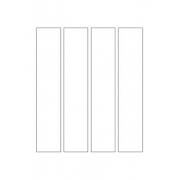 40510 - Label Size 40mm x 205mm - 4 label(s) per sheet