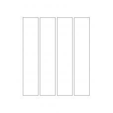 40510 - Label Size 40mm x 205mm - 4 label(s) per sheet 