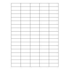 40511 - Label Size 40mm x 15mm - 90 label(s) per sheet 