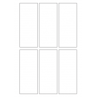 40512 - Label Size 55mm x 135mm - 6 label(s) per sheet