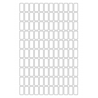 40516 - Label Size 12mm x 25mm - 120 label(s) per sheet