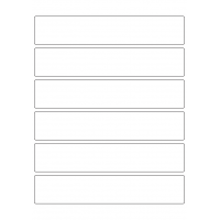 40517 - Label Size 203mm x 38mm - 6 label(s) per sheet