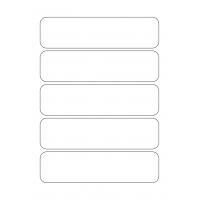 40521 - Label Size 177mm x 46mm - 5 label(s) per sheet