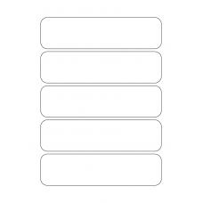 40521 - Label Size 177mm x 46mm - 5 label(s) per sheet 