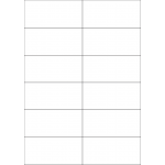 40522 - Label Size 105mm x 49.2mm - 12 label(s) per sheet