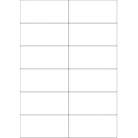 40522 - Label Size 105mm x 49.2mm - 12 label(s) per sheet