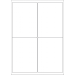 40523 - Label Size 99.1mm x 139mm - 4 label(s) per sheet
