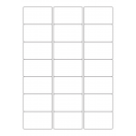 40528 - Label Size 63.5mm x 38.1mm - 21 label(s) per sheet