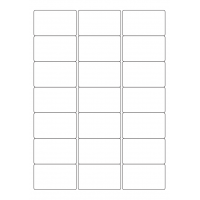 40528 - Label Size 63.5mm x 38.1mm - 21 label(s) per sheet