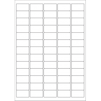 40529 - Label Size 38.1mm x 21.2mm - 65 label(s) per sheet