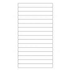 40531 - Label Size 145mm x 16.9mm - 16 label(s) per sheet 