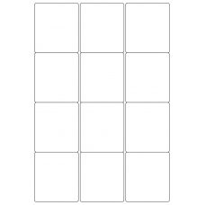 40534 - Label Size 63.5mm x 72mm - 12 label(s) per sheet 