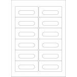 40537 - Label Size 89.5mm x 42mm - 12 label(s) per sheet