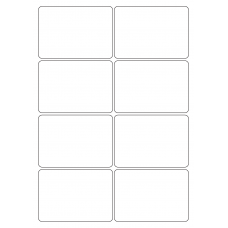 40539 - Label Size 97mm x 68mm - 8 label(s) per sheet 