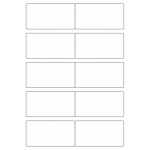 40540 - Label Size 97mm x 50mm - 10 label(s) per sheet