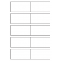 40540 - Label Size 97mm x 50mm - 10 label(s) per sheet