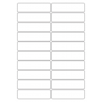 40541 - Label Size 97mm x 26mm - 20 label(s) per sheet