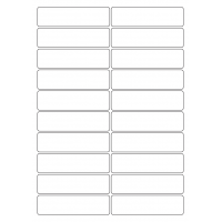 40541 - Label Size 97mm x 26mm - 20 label(s) per sheet
