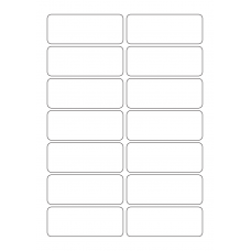 40542 - Label Size 90mm x 35mm - 14 label(s) per sheet 