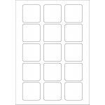 40544 - Label Size 50mm x 50mm - 15 label(s) per sheet
