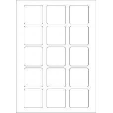 40544 - Label Size 50mm x 50mm - 15 label(s) per sheet 