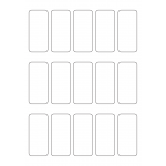 40545 - Label Size 34mm x 75mm - 15 label(s) per sheet