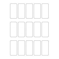 40545 - Label Size 34mm x 75mm - 15 label(s) per sheet