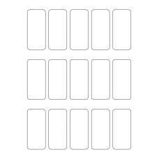40545 - Label Size 34mm x 75mm - 15 label(s) per sheet 