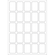 40546 - Label Size 34mm x 51mm - 25 label(s) per sheet 
