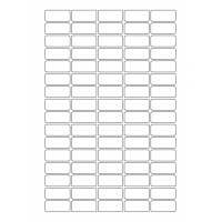 40547 - Label Size 33.5mm x 15mm - 80 label(s) per sheet