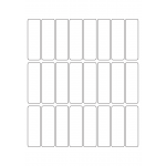 40550 - Label Size 23mm x 73mm - 24 label(s) per sheet