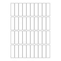 40552 - Label Size 18mm x 63mm - 40 label(s) per sheet