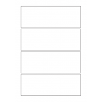 40555 - Label Size 174mm x 63mm - 4 label(s) per sheet