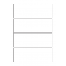 40555 - Label Size 174mm x 63mm - 4 label(s) per sheet 