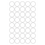 40556 - Label Size 32mm dia - 40 label(s) per sheet