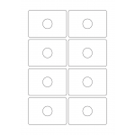 40557 - Label Size 84mm x 59mm - 8 label(s) per sheet