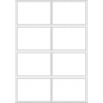 40559 - Label Size 97mm x 66mm - 8 label(s) per sheet
