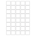 40562 - Label Size 33mm x 33mm - 40 label(s) per sheet
