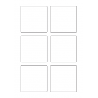 40574 - Label Size 80mm x 80mm - 6 label(s) per sheet