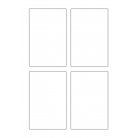 40575 - Label Size 80mm x 125mm - 4 label(s) per sheet