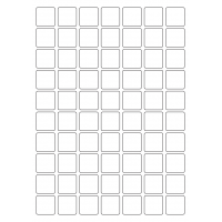 40576 - Label Size 25mm x 25mm - 70 label(s) per sheet