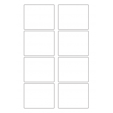 40577 - Label Size 80mm x 65mm - 8 label(s) per sheet