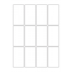 40578 - Label Size 45mm x 84mm - 12 label(s) per sheet