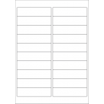 40580 - Label Size 98mm x 25.4mm - 20 label(s) per sheet