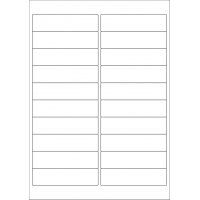 40580 - Label Size 98mm x 25.4mm - 20 label(s) per sheet