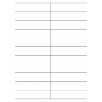 40581 - Label Size 105mm x 25.4mm - 22 label(s) per sheet