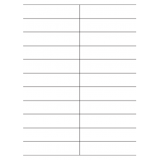 40581 - Label Size 105mm x 25.4mm - 22 label(s) per sheet 