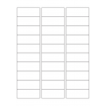 40582 - Label Size 64mm x 25.4mm - 30 label(s) per sheet