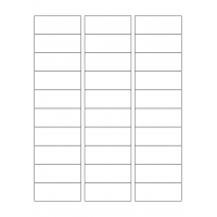 40582 - Label Size 64mm x 25.4mm - 30 label(s) per sheet