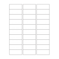 40582 - Label Size 64mm x 25.4mm - 30 label(s) per sheet 